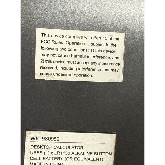 Wexford Desktop Calculator Cell Battery Solar Powered Silver Gray - Picture 6 of 7